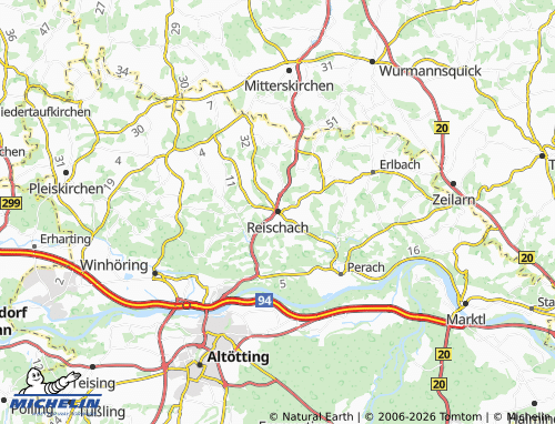 MICHELIN Reischach map - ViaMichelin