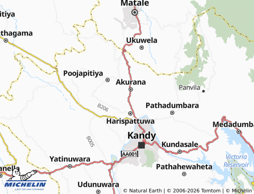 Mappa MICHELIN Kahawatta South - ViaMichelin