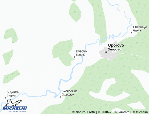 MICHELIN-Landkarte Byzovo - ViaMichelin
