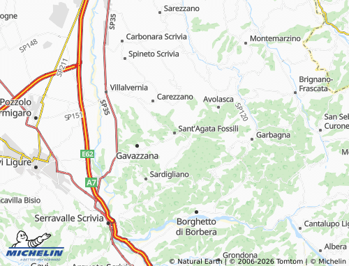 Mappa MICHELIN Sant'Agata Fossili - ViaMichelin