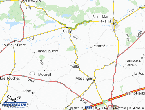 Carte MICHELIN La Gapaillère - ViaMichelin