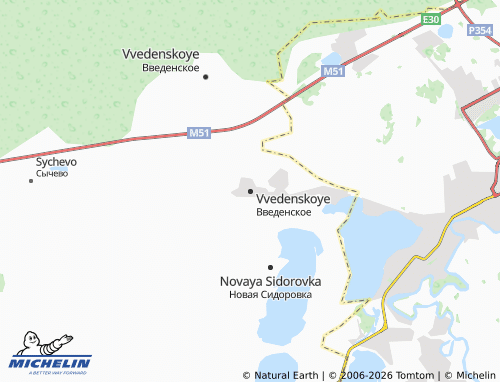 MICHELIN-Landkarte Vvedenskoye - ViaMichelin