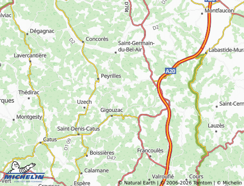 Mappa MICHELIN Montamel - ViaMichelin