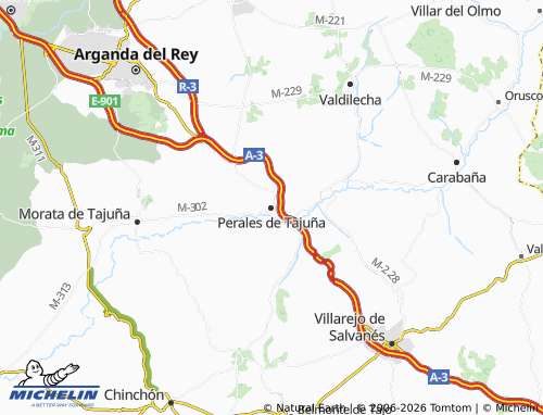 MICHELIN-Landkarte Perales de Tajuña - ViaMichelin