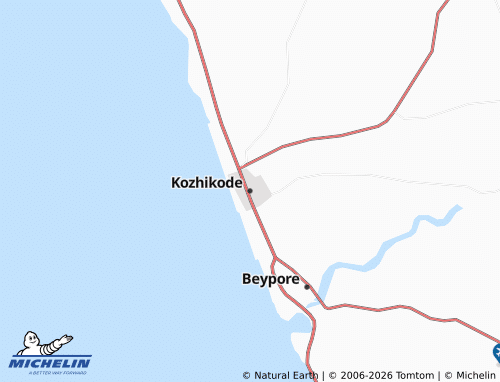 Carte MICHELIN Kozhikode - ViaMichelin