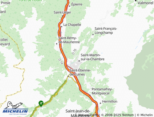MICHELIN Notre-Dame-du-Cruet map - ViaMichelin