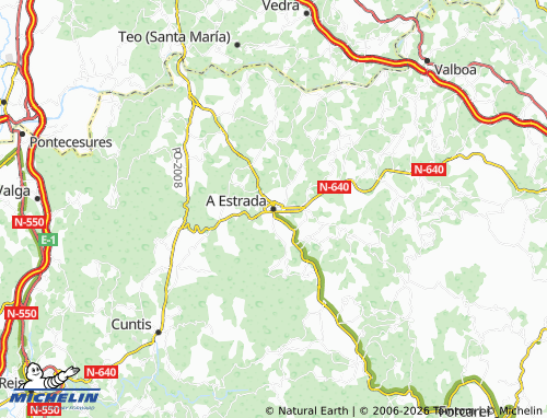 Mapa MICHELIN A Estrada (San Paio) - ViaMichelin