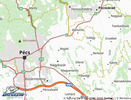 Mapa MICHELIN Romonya - ViaMichelin