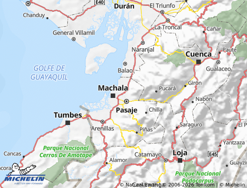 Mapa MICHELIN El Guabo - ViaMichelin
