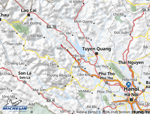 Mapa MICHELIN Trấn Yên - ViaMichelin