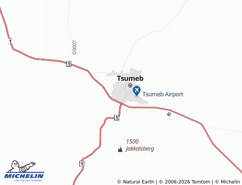 MICHELIN-Landkarte Tsumeb Extension 4 - ViaMichelin