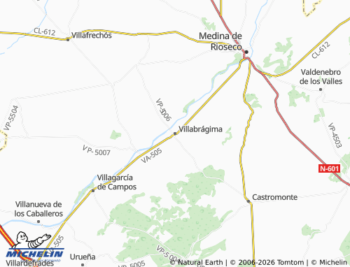 MICHELIN Villabrágima map - ViaMichelin