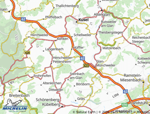MICHELIN Liebsthal map - ViaMichelin