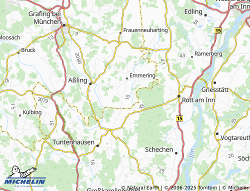 MICHELIN Einholz map - ViaMichelin