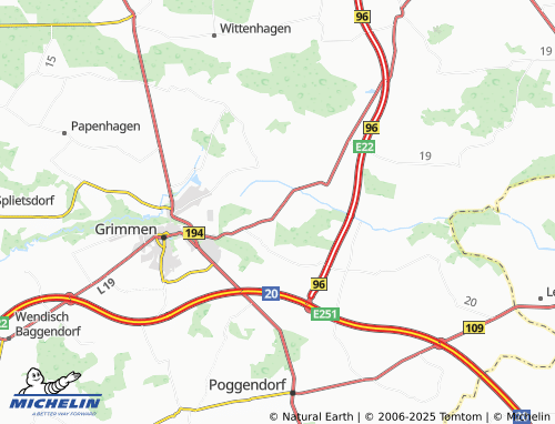 Carte MICHELIN Bartmannshagen - ViaMichelin