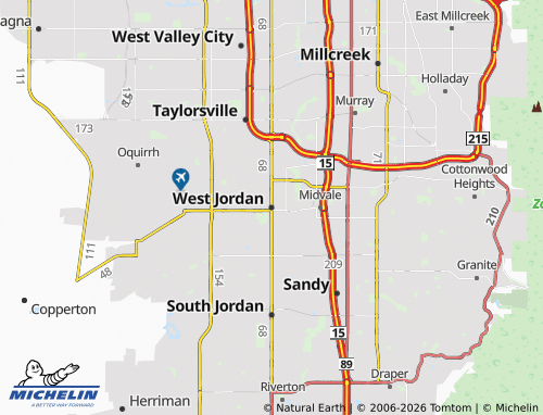 Mapa MICHELIN West Jordan - ViaMichelin