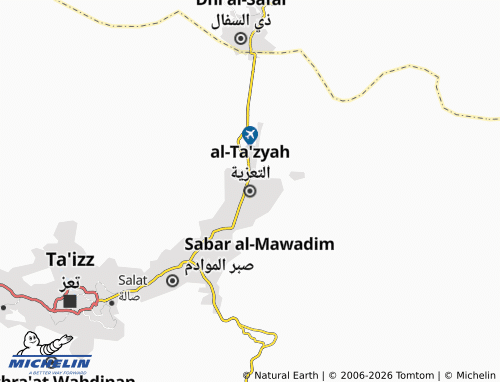 MICHELIN-Landkarte al-Ta'zyah - ViaMichelin