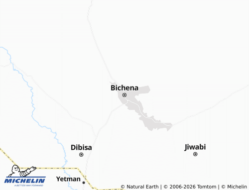 MICHELIN Bichena map - ViaMichelin
