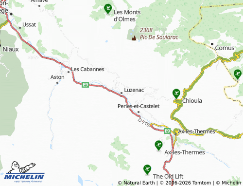 Mapa MICHELIN Luzenac - ViaMichelin