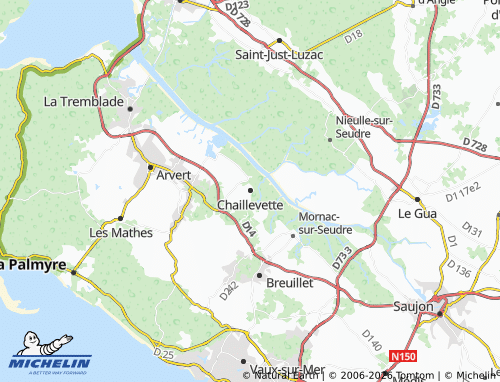 Mapa MICHELIN Chaillevette - ViaMichelin