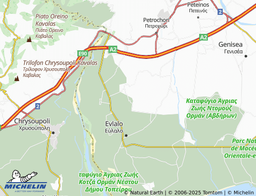 MICHELIN Palaio Olvio map - ViaMichelin
