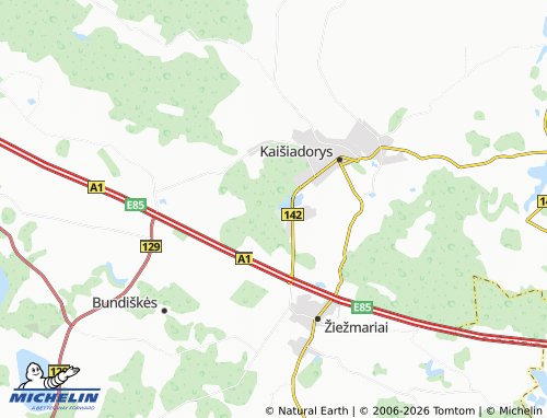 Kaart MICHELIN Ščebnica - ViaMichelin
