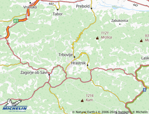 Mapa MICHELIN Trbovlje - ViaMichelin
