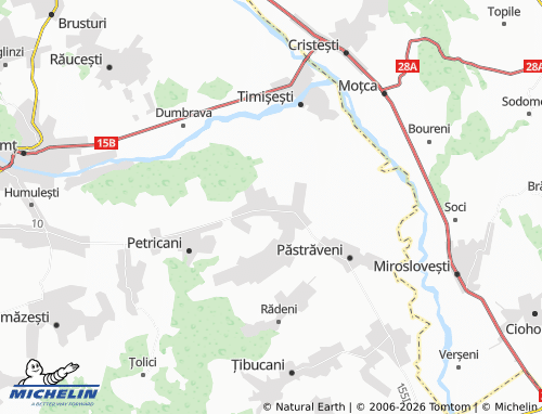 MICHELIN Ingărești map - ViaMichelin