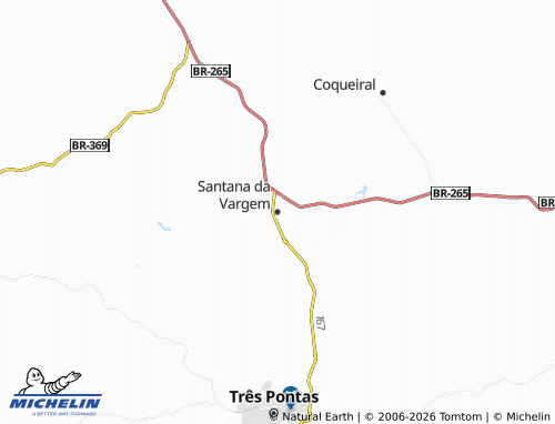 Mapa MICHELIN Santana da Vargem - ViaMichelin