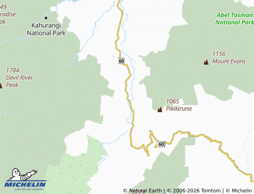 Mapa MICHELIN Uruwhenua - ViaMichelin