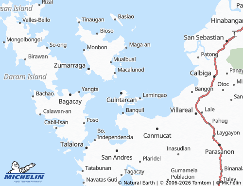 MICHELIN Guintarcan map - ViaMichelin