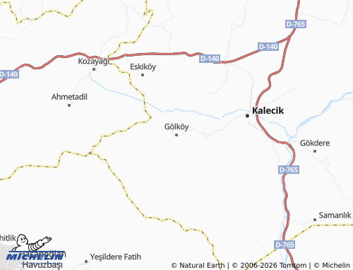 MICHELIN Gölköy map - ViaMichelin