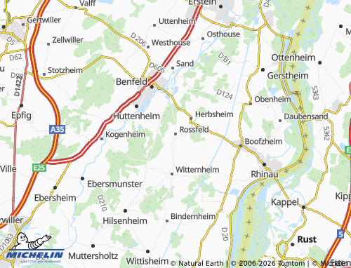 Mapa MICHELIN Rossfeld - ViaMichelin