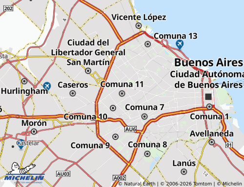Mappa MICHELIN Comuna 11 - ViaMichelin