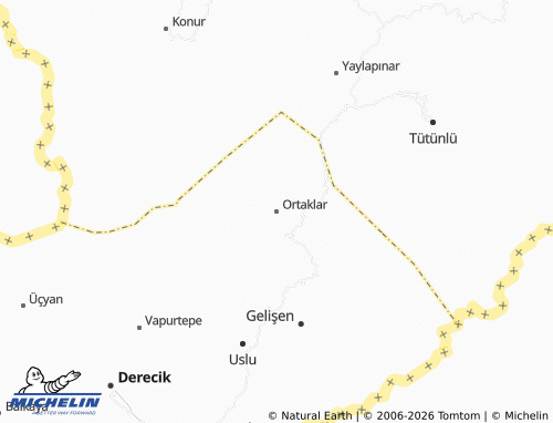 MICHELIN Ortaklar map - ViaMichelin