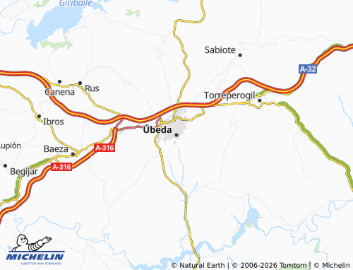 MICHELIN Úbeda map - ViaMichelin