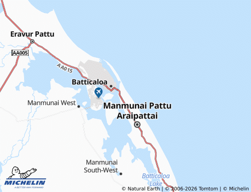 Mappa MICHELIN Kallady Veloor - ViaMichelin