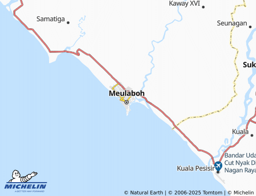 MICHELIN Ujong Baroh map - ViaMichelin