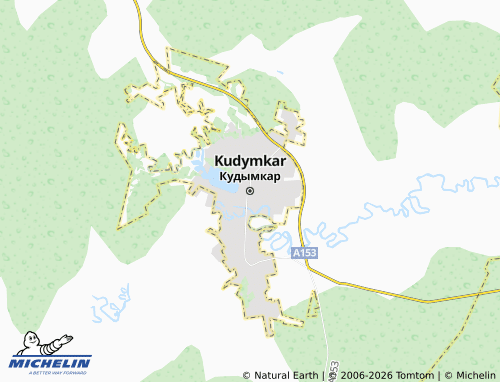 MICHELIN-Landkarte Kudymkar - ViaMichelin