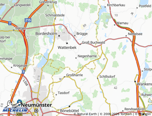 MICHELIN Negenharrie map - ViaMichelin