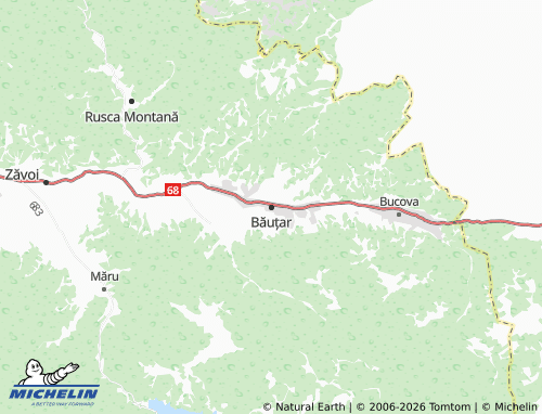 MICHELIN-Landkarte Băuțar - ViaMichelin