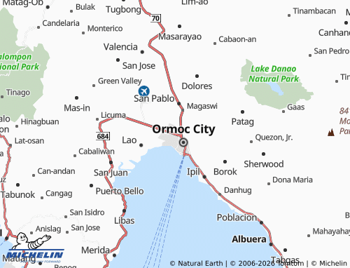 MICHELIN Cogon Combado map - ViaMichelin