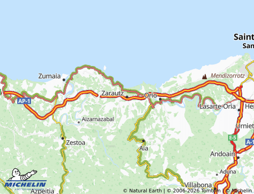 MICHELIN Zarautz map - ViaMichelin