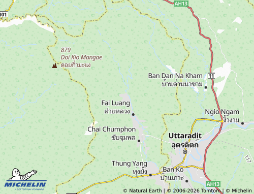 Kaart MICHELIN Mae Phun - ViaMichelin