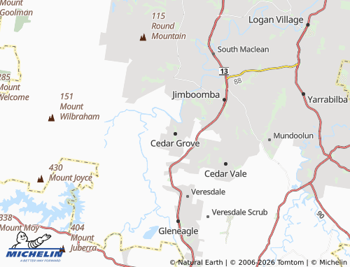 Mapa MICHELIN Cedar Grove - ViaMichelin
