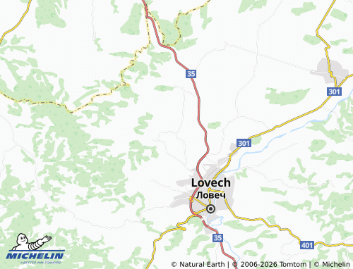 Kaart MICHELIN Bahovitsa - ViaMichelin
