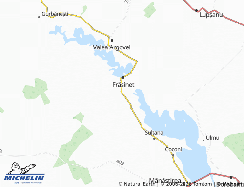 MICHELIN Luptători map - ViaMichelin