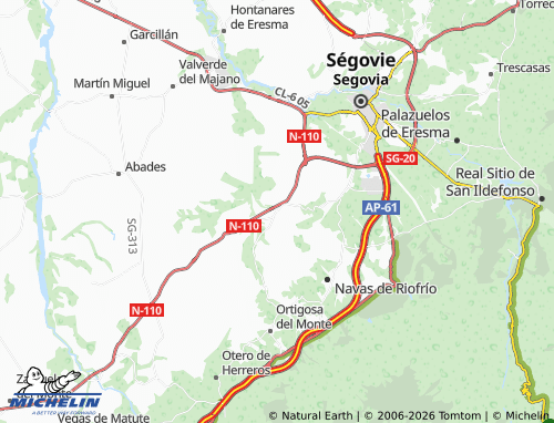 MICHELIN Madrona map - ViaMichelin