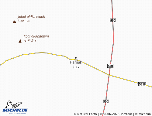 MICHELIN-Landkarte Hafnah - ViaMichelin
