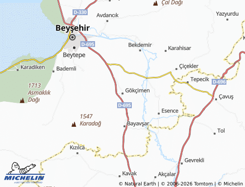 MICHELIN Gökçimen map - ViaMichelin